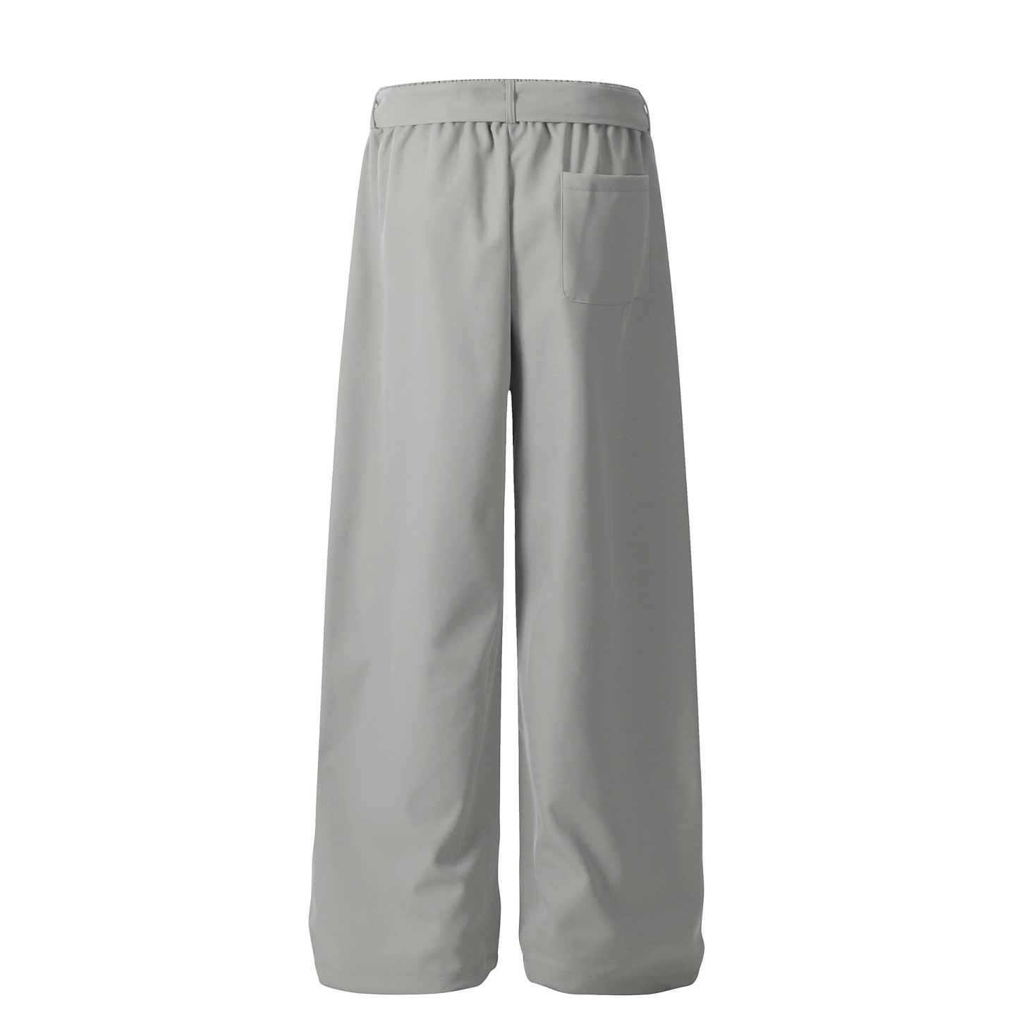 Men’s Vintage Wide-Leg Dress Pants – Unisex Smooth Drape Trousers with Curved “Scimitar” Cut, Loose Retro Streetwear Style