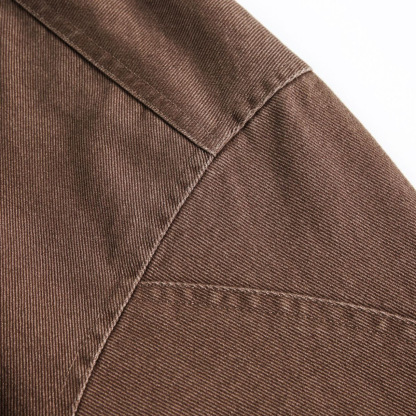 Men’s Street Style Patchwork Jacket – Autumn High Street Loose Fit Fashion Outerwear