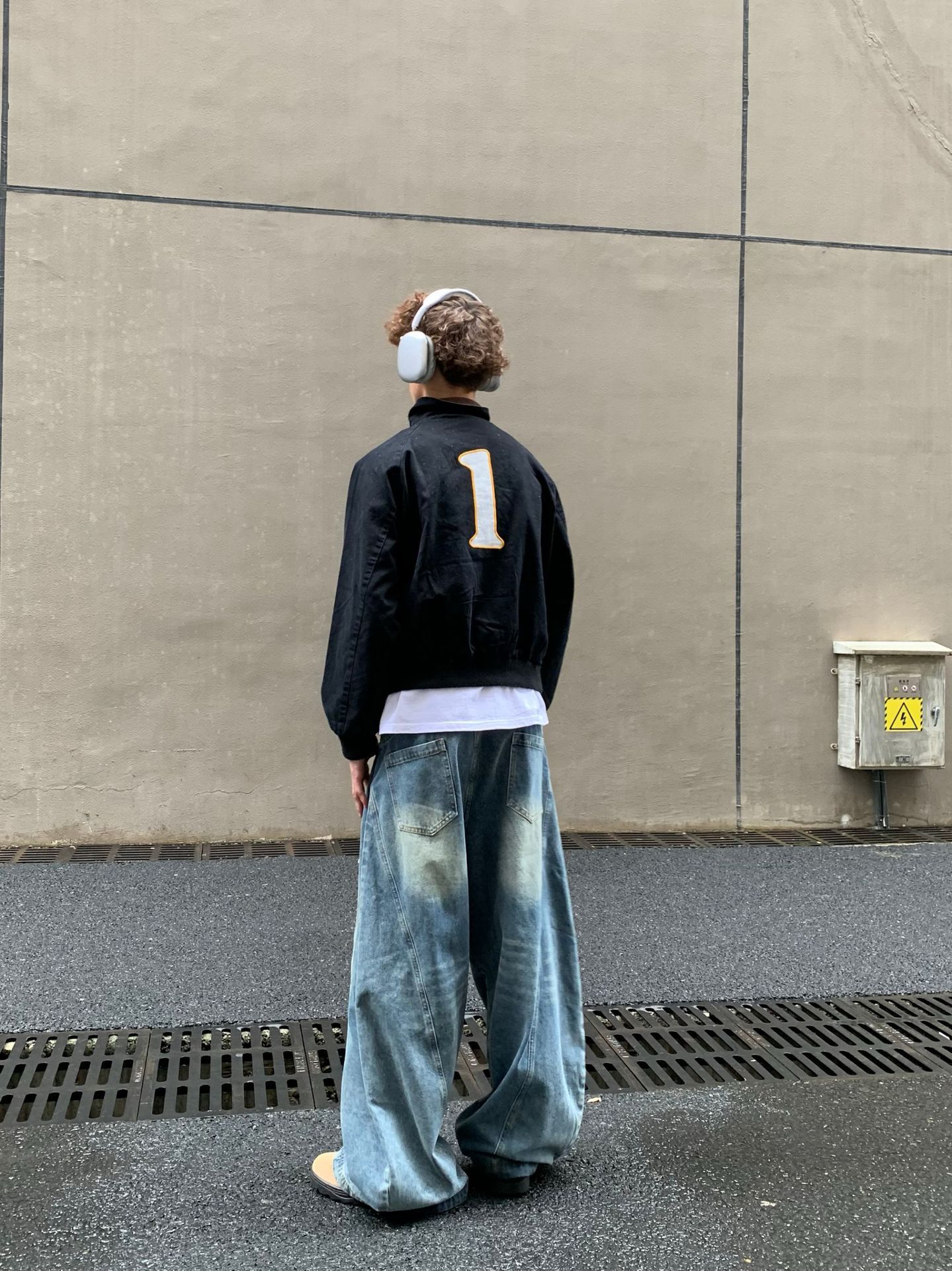 Vintage American Street Harrington Jacket – Embroidered Unisex Casual Spring Fall Outerwear