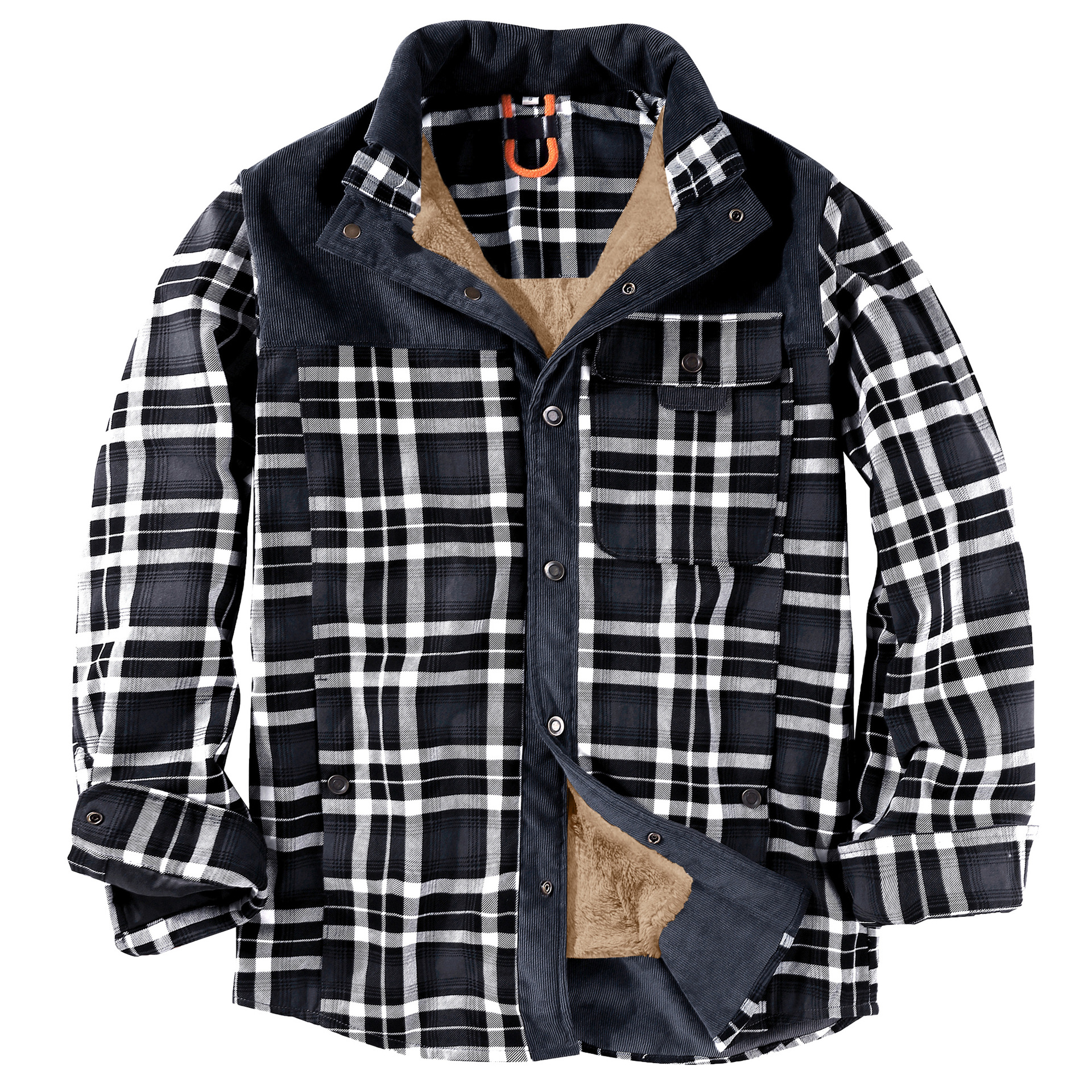 Men's Plaid Thermal Jacket