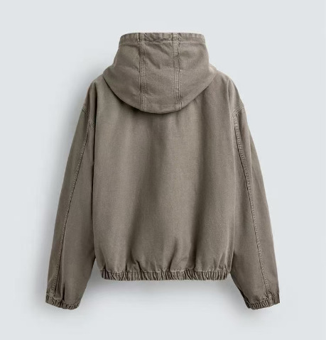 Early Autumn Vintage Cotton Hooded Jacket for Men | Retro Casual Outerwear