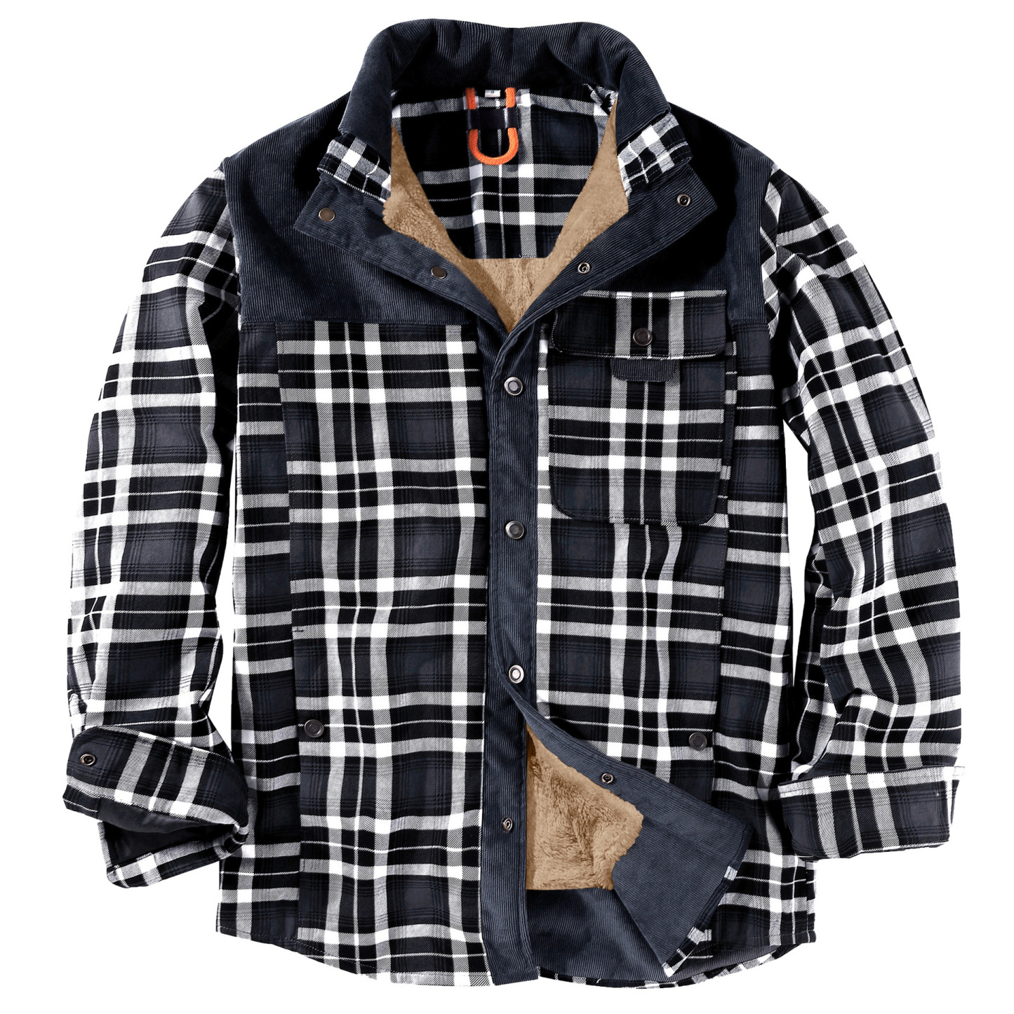 Men's Plaid Thermal Jacket