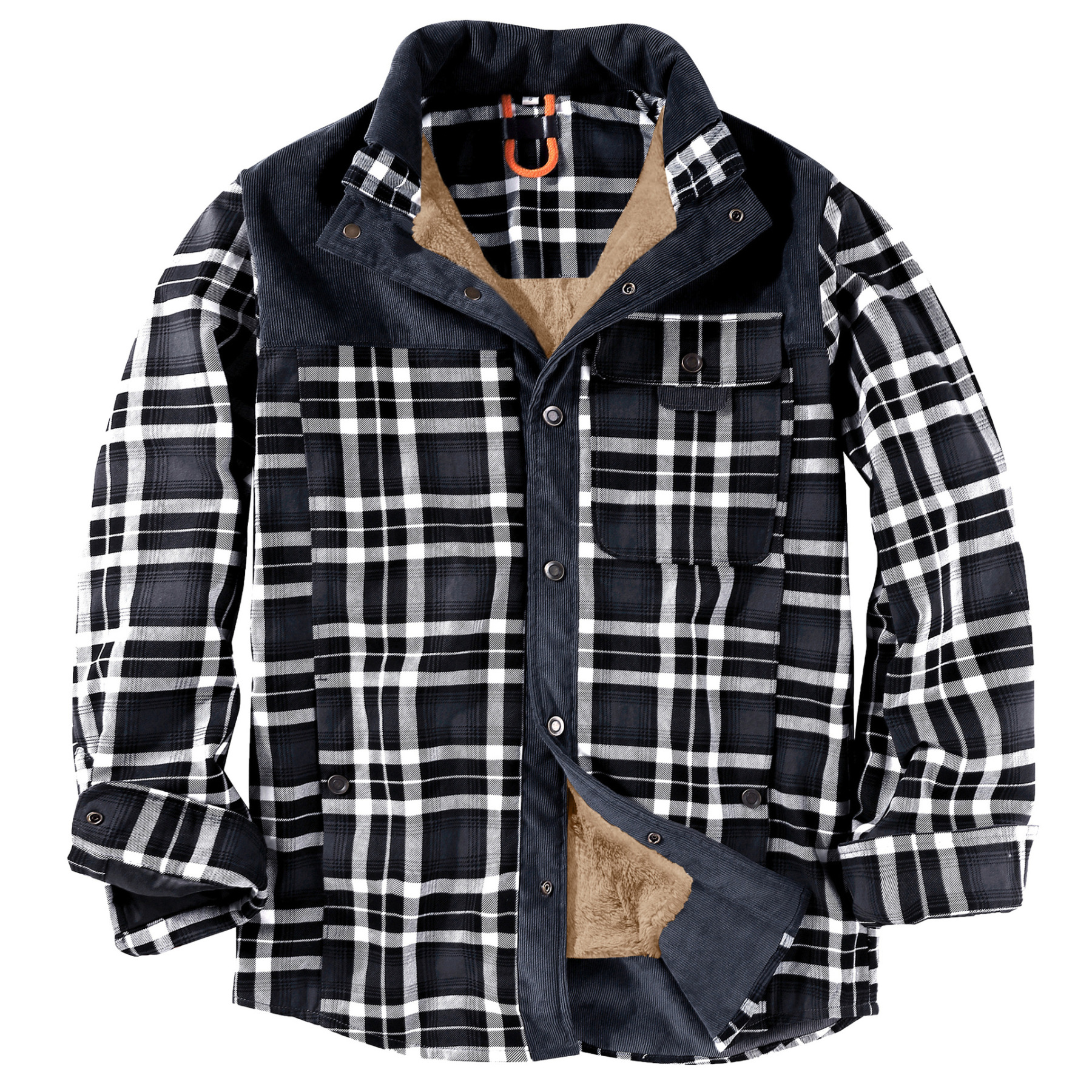 Men's Plaid Thermal Jacket