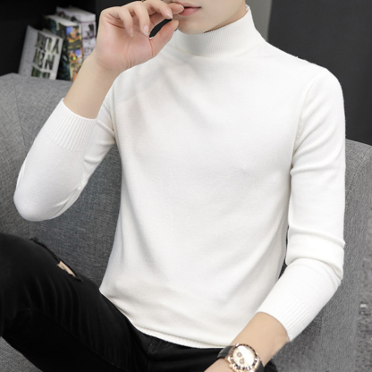 Men's Fall And Winter Performance Thermal Turtleneck Knit Sweater, Anti-Pilling Winter Pullover