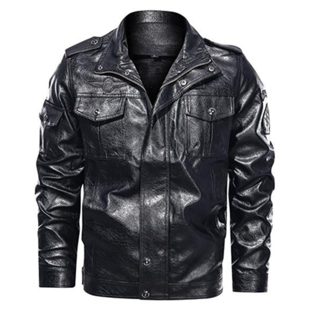 MEN’S CASUAL LEATHER JACKET