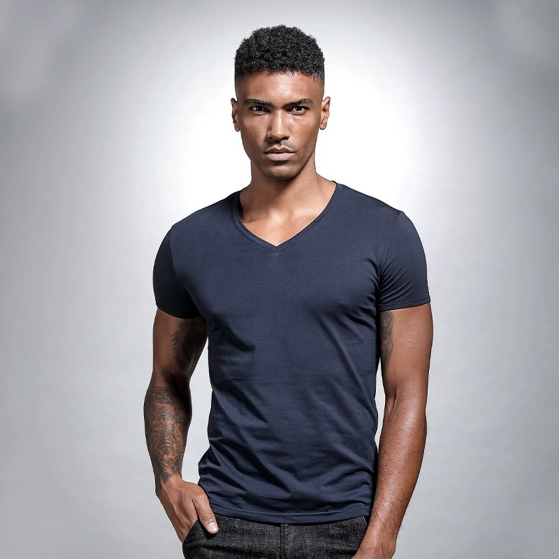Men's Slim Fit V-Neck Tee