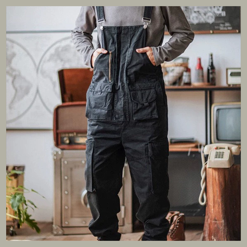 Men's Heavy Duty 1000gsm Cotton Work Clothes - Straight Leg Utility Pa