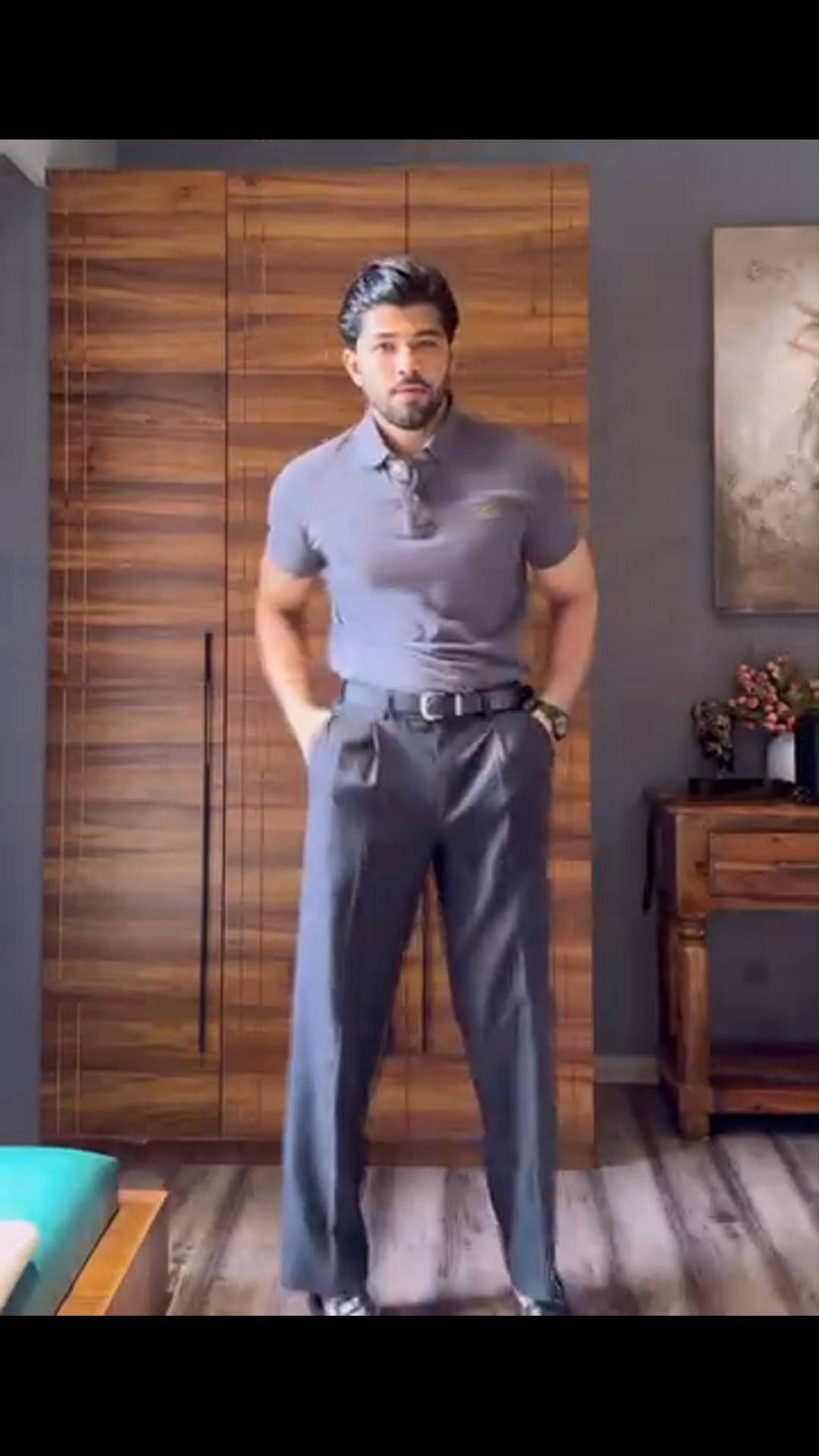 Premium Cotton Grey Men's Polo Shirt Breathable Summer Casual Wear Versatile Street Style Business Casual