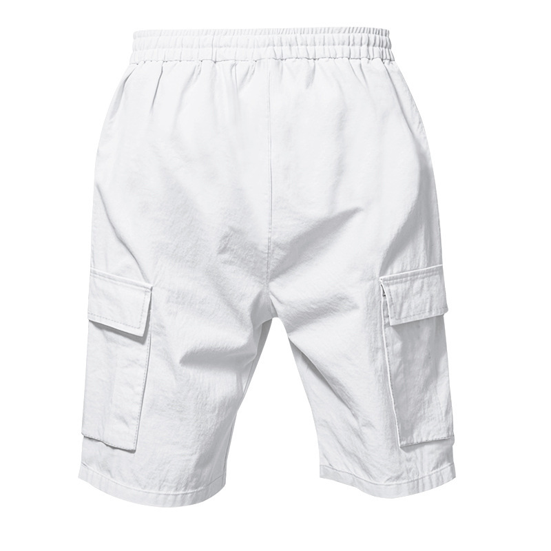 Men's Linen Multi-Pocket Cargo Shorts