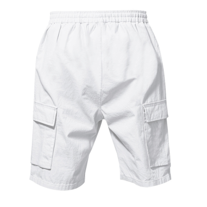 Men's Linen Multi-Pocket Cargo Shorts