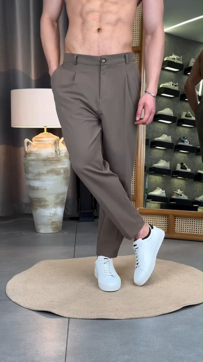 Men's Casual All-Match Solid Color Trousers