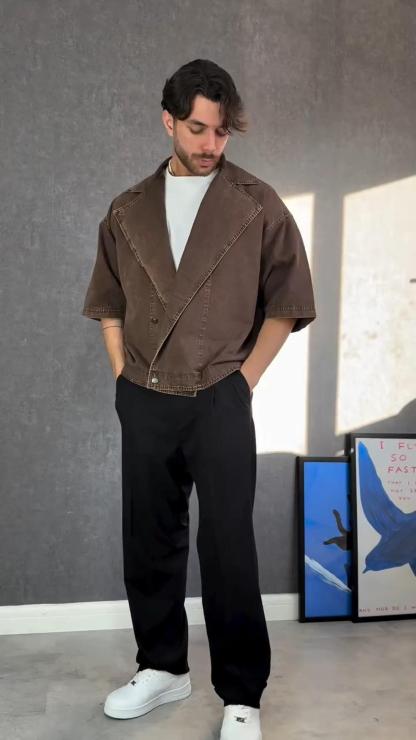 Men's Suit Collar Jacket