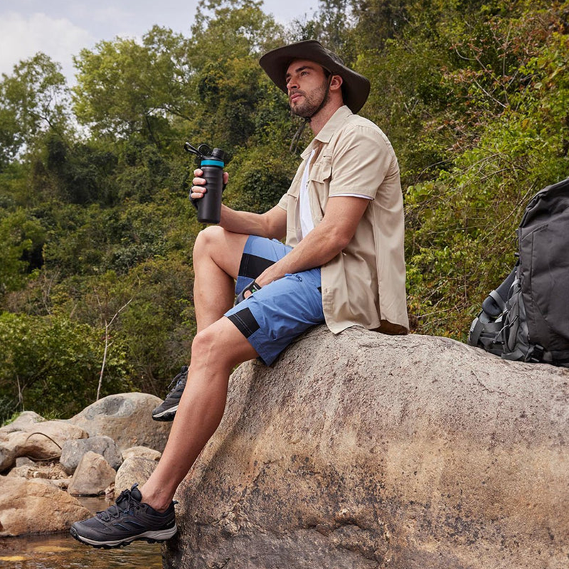 Men's Quick-Dry Workout Shorts With Reinforced Pockets, Breathable Gym Training Running Shorts For Men