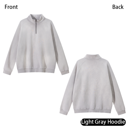 Retro Heavyweight Casual Sports Suit, 420GSM Vintage Zipper Hoodie and Sweatpants, Washed and Distressed Unisex Sportswear, Warm and Comfortable for Transitional Seasons