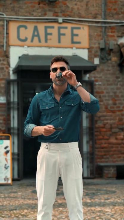 Men's Summer American Retro Denim Long Sleeve Shirt