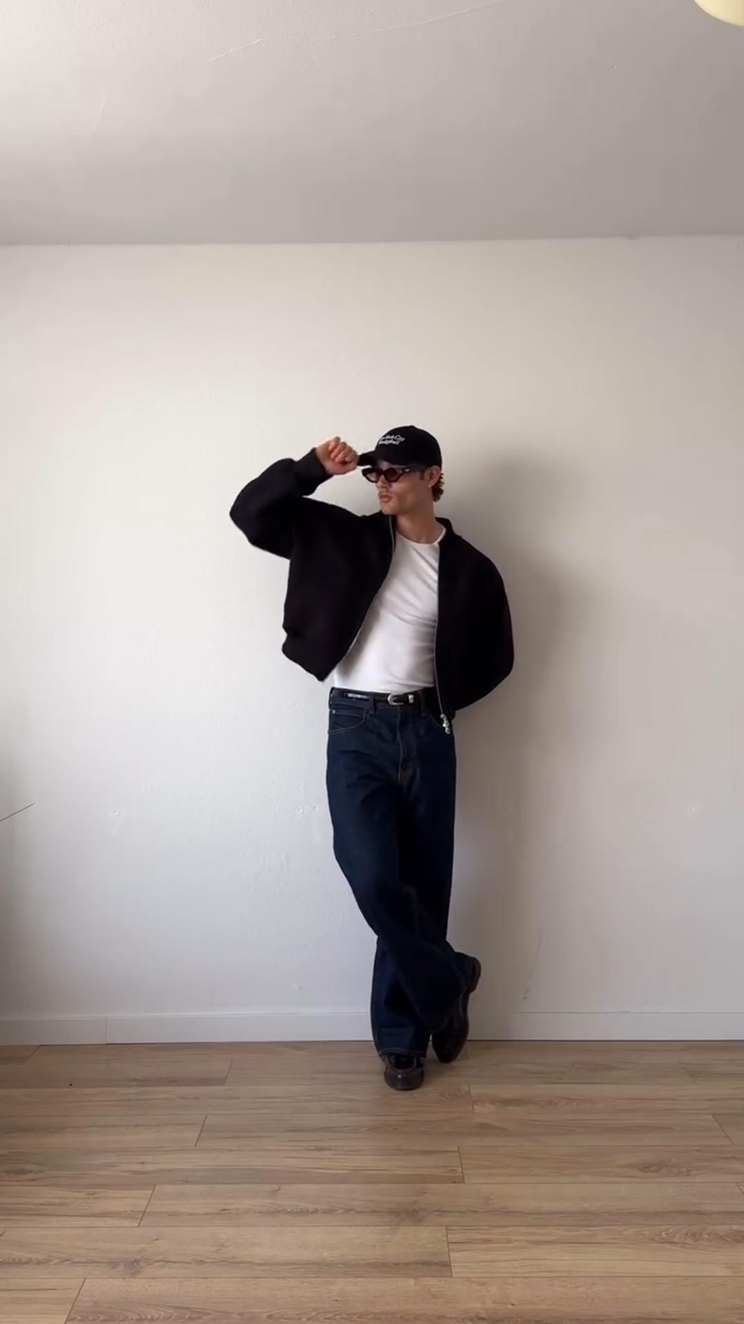 Men's Casual Versatile Shoulder Pad Jacket