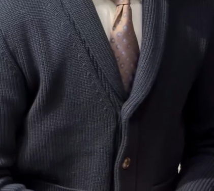 Men's V-Neck Cardigan Sweater – British Retro Slim Fit Business Knitwear for Fall & Winter, Stylish & Elegant Casual Knit Jacket