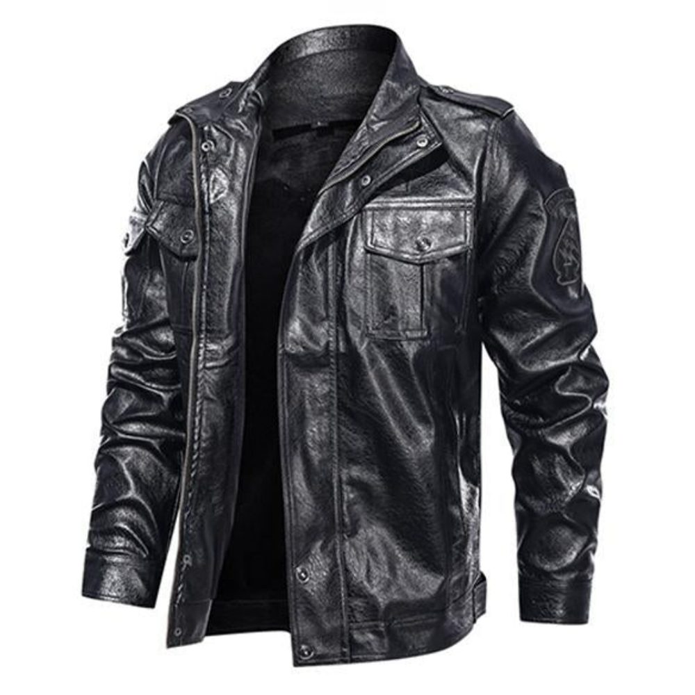 MEN’S CASUAL LEATHER JACKET