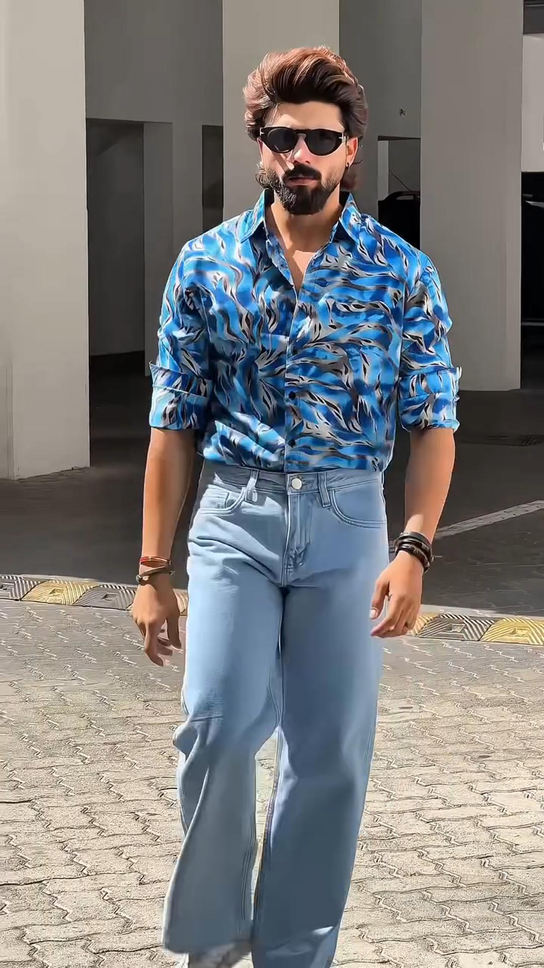 Beach Holiday Style Men's Loose Large Size Short-Sleeved Floral Shirt