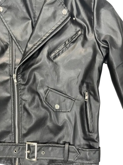 Men’s Motorcycle PU Leather Jacket – Casual Streetwear Outerwear for Everyday Style