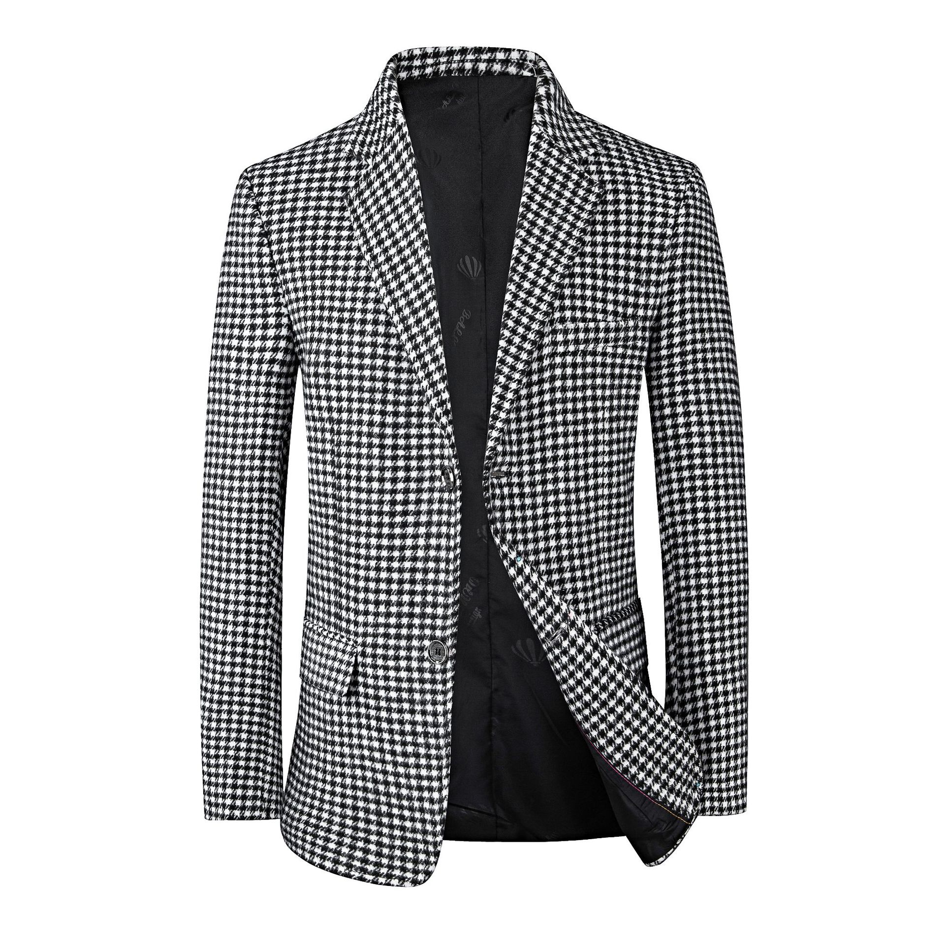 Men’s Casual Plaid Blazer Jacket for Spring and Fall | Slim Fit Stylish Versatile Suit Coat for Business and Leisure