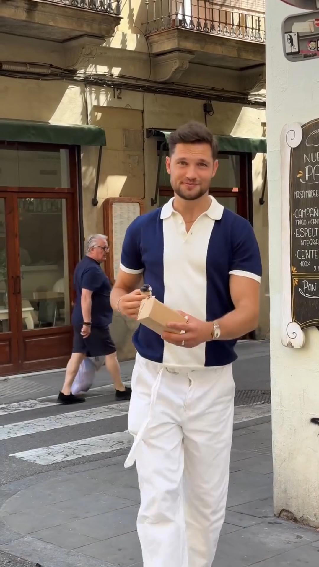 Men's Summer Casual Contrast Color Short-Sleeved Polo Shirt