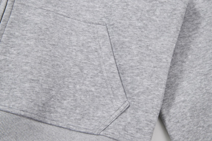 Loose Cropped Unisex Zip-Up Hoodie｜Minimalist Oversized Streetwear Sweatshirt