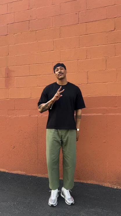 Men's Loose Casual Cropped Pants