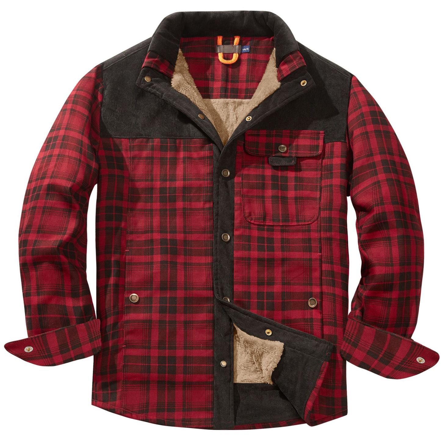 Men's Plaid Thermal Jacket