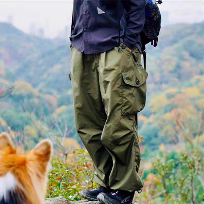 Men's Cargo Jogger Pants, Functional Cargo Pants, Multi-Pocket Tactical Trousers, Tech Utility Tapered Pants with Drawstring, Urban Utility Trousers for Daily Wear