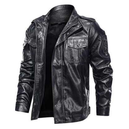 MEN’S CASUAL LEATHER JACKET