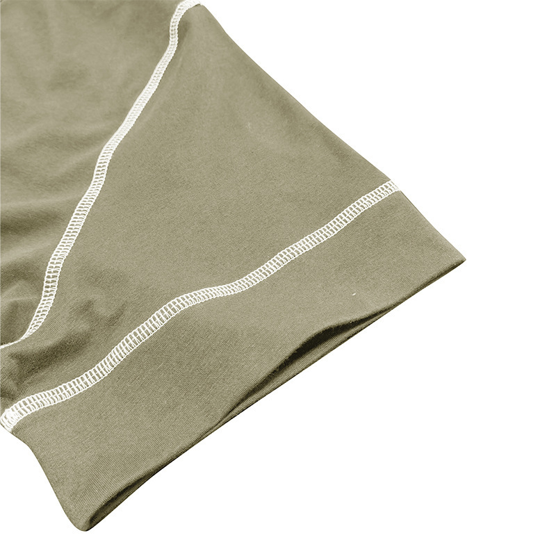 Muscle Henley Breathable Unisex Henley Unique Colorblock Design Everyday Essentia