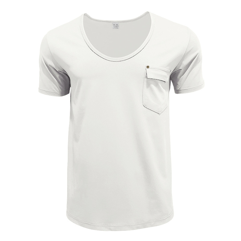 Performance V-Neck Utility Pocket Tee Men's Casual Shirt (Ready Streetwear Essential)