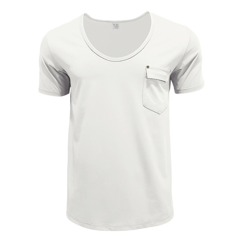 Performance V-Neck Utility Pocket Tee Men's Casual Shirt (Ready Streetwear Essential)