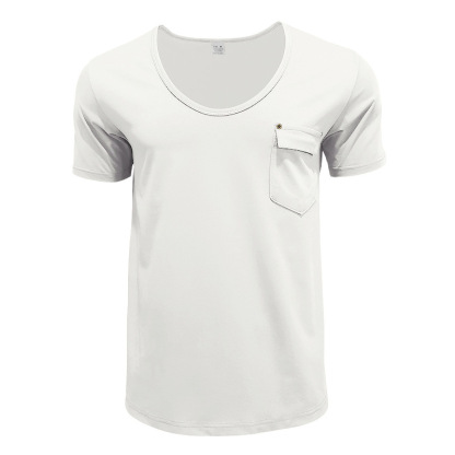 Performance V-Neck Utility Pocket Tee Men's Casual Shirt (Ready Streetwear Essential)