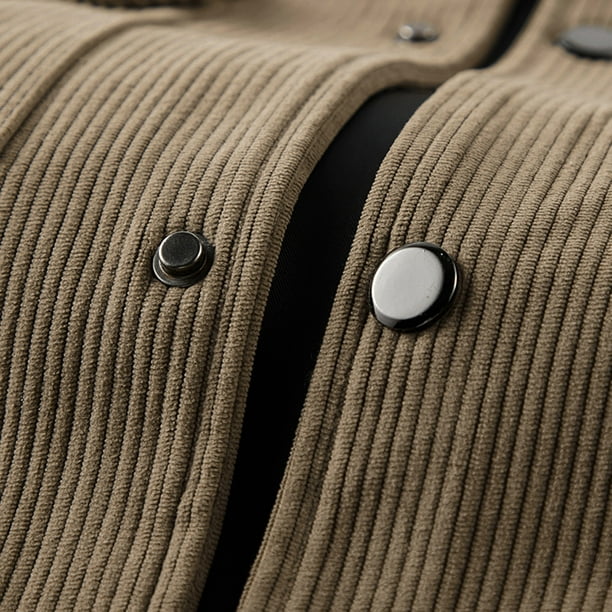 Men Casual Solid Turn-down Collar Zipper Padded Thermal Jacket Coat Men's Casual Canvas Cotton Military Lapel Jacket jackets for men