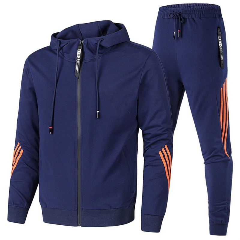 Men's Lightweight Hooded Tracksuit Set - Breathable Casual Sportswear | Street Fitness Jogging Tracksuit