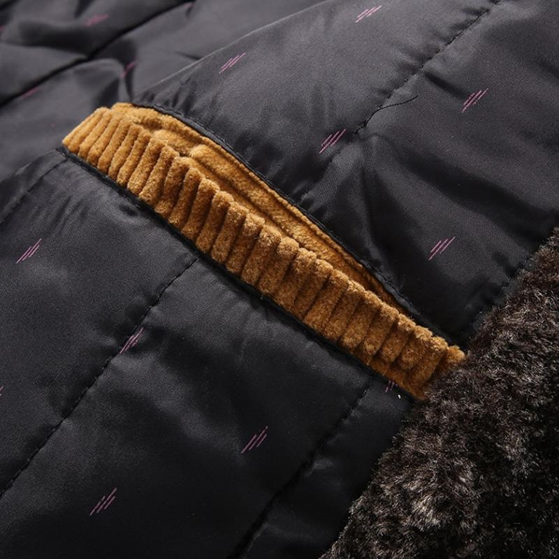 Men's Corduroy Warm Stand Collar Casual Cotton Jacket