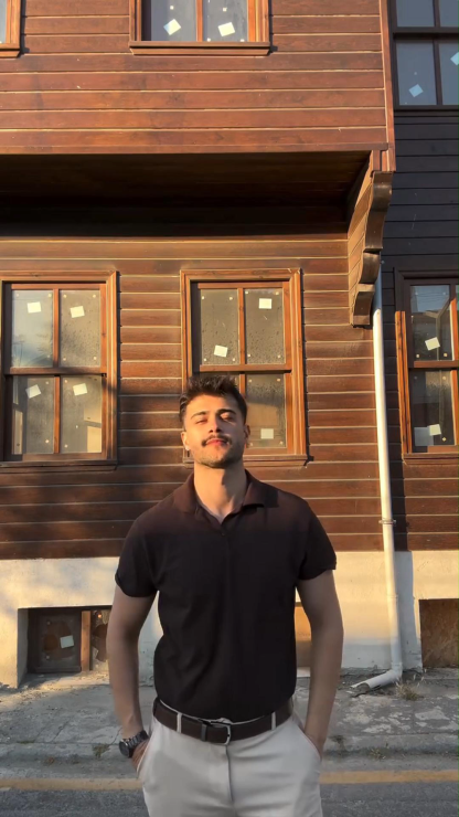 Knitted Short-Sleeved Henley Collar Polo Shirt Mature And Steady Men's T-Shirt