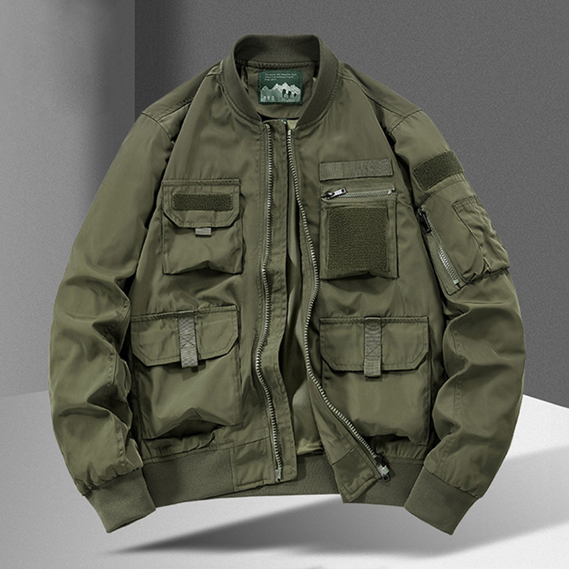 Mens Waterproof Mountain Camping Jacket - Multi-Pocket Outdoor Windbreaker With Hood, Lightweight Hiking Raincoat For Trekking, Travel & Urban Adventure