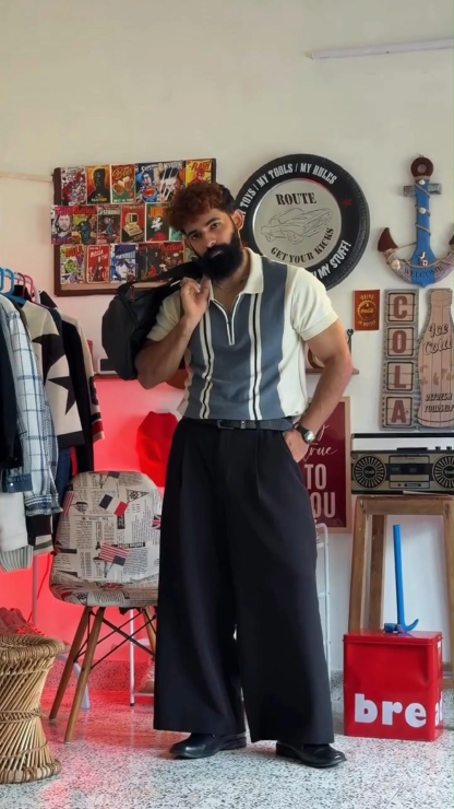 Men's Polo Shirt Men's Casual Short Sleeve Lapel T-Shirt Zipper Polo