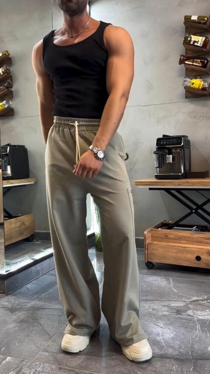 Men's Summer Thin Straight Pants Loose Sports Pants