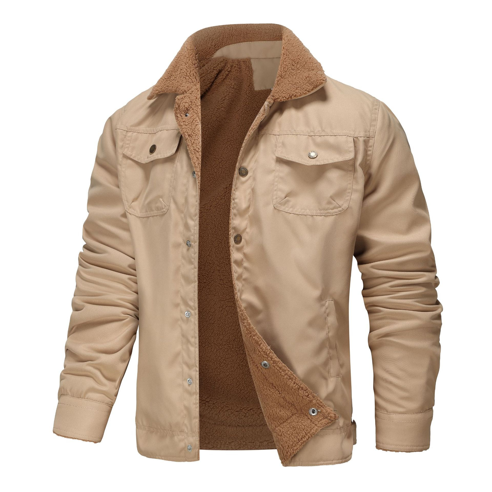 Men's Padded Cargo Casual Jacket