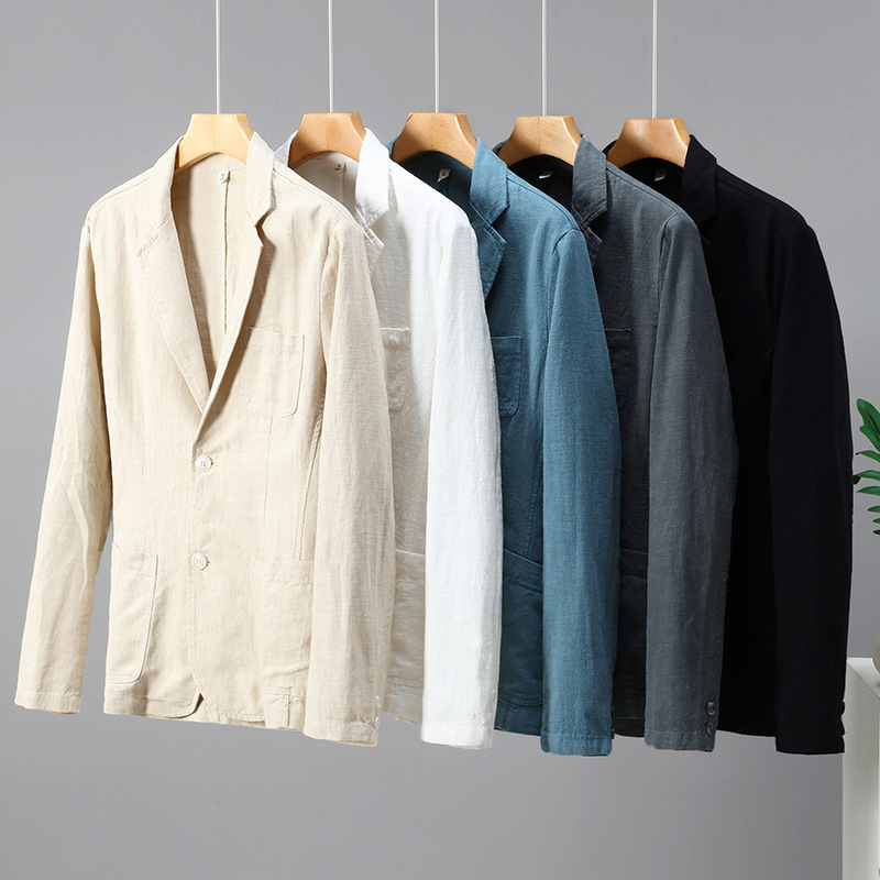 Cotton-Linen Formal Jacket