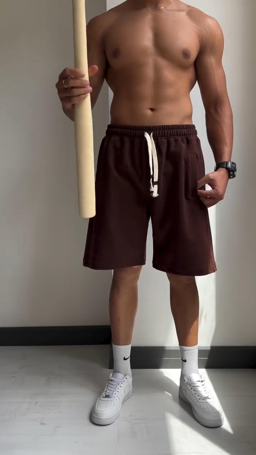 Heavy Hemmed Summer Cotton Casual Sports Shorts