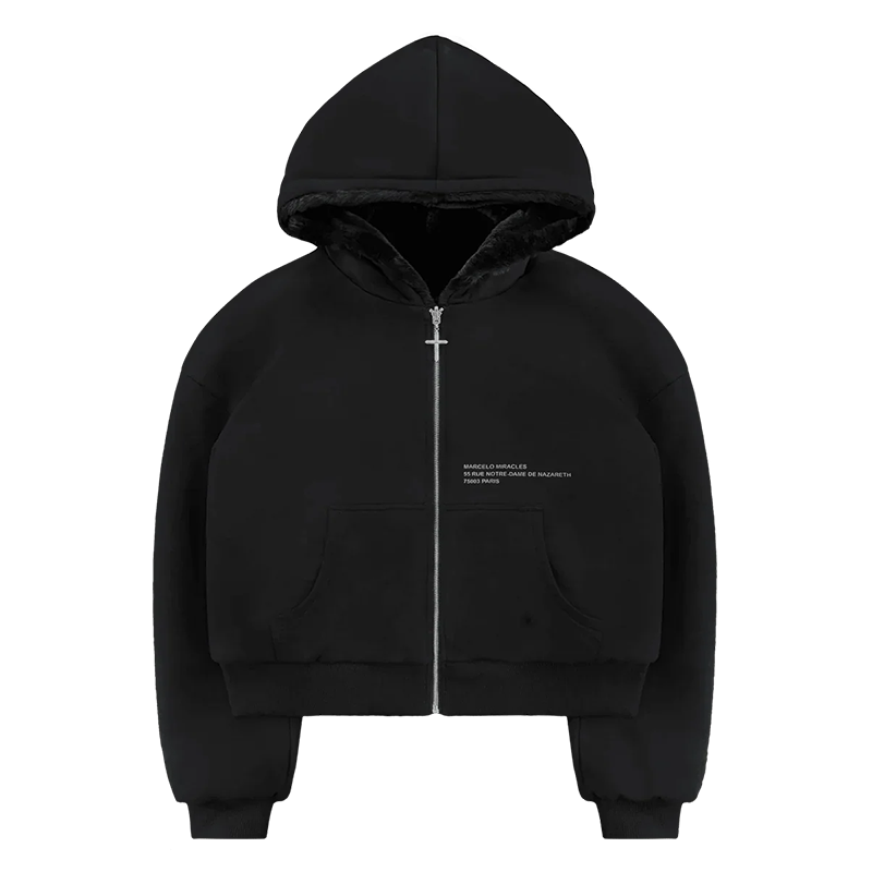 2025 New Men's Zip Hoodie, Heavyweight Jacket with Leopard Print, Double-Sided Wear (Gray/Leopard Print)