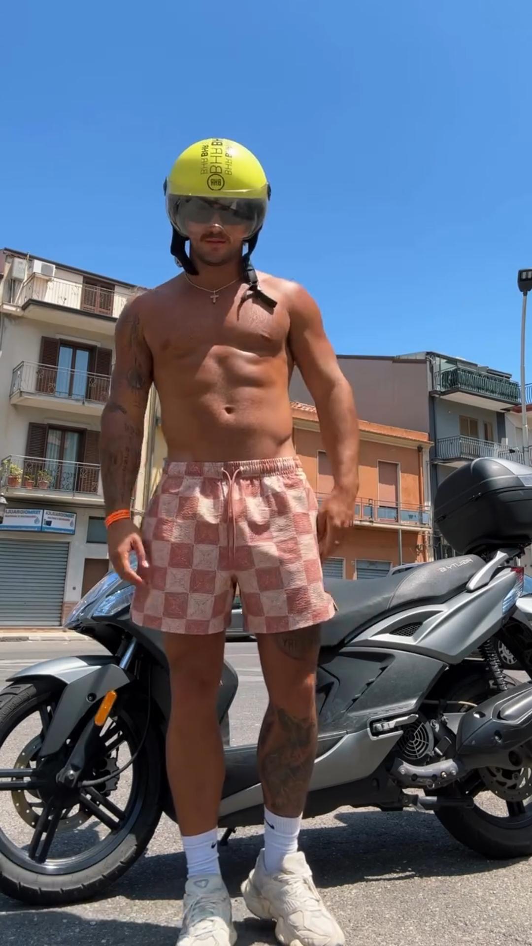 Summer New Men's Casual Shorts High Quality Plaid Elastic Printed Shorts