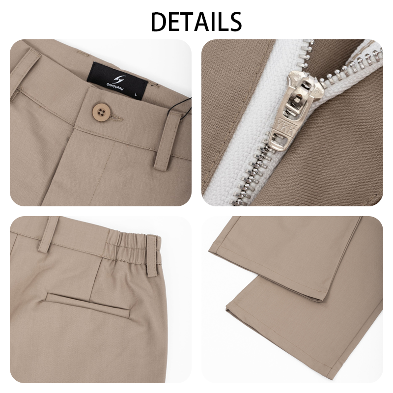 Men's Loose Wide Leg Pants, Casual Flared Pants, Wrinkle-free and Iron-free, Suitable For Daily Commuting and Business Casual Office