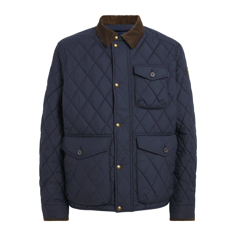 Men's Quilted Workwear Jacket, Classic Old Money Style Winter Coat