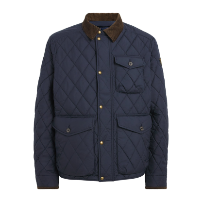 Men's Quilted Workwear Jacket, Classic Old Money Style Winter Coat